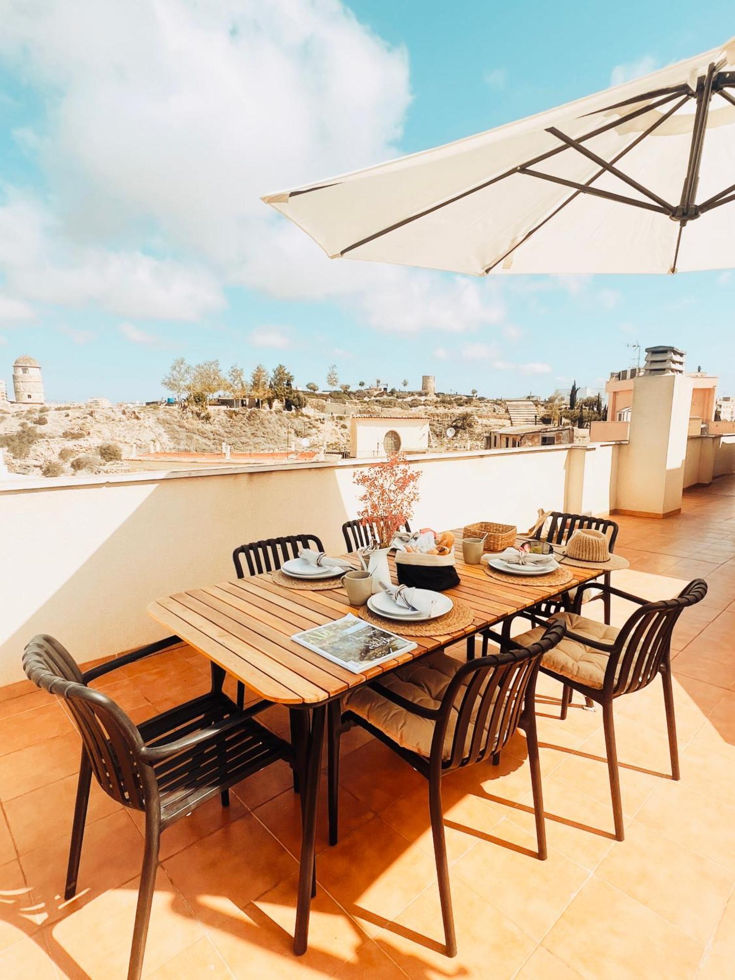 Casa Jara- With A Private Terrace 360 Views In Old Town - Free Parking Leilighet Cartagena Eksteriør bilde